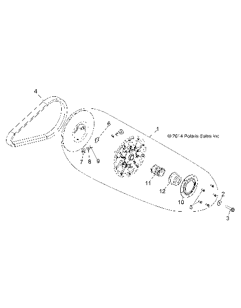 DRIVE TRAIN, SECONDARY CLUTCH - Z15VHA57FJ (49RGRCLUTCHDVN15570EU)
