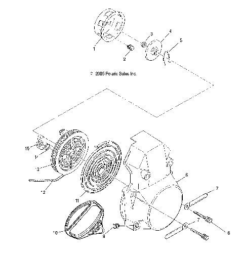 ENGINE, RECOIL STARTER - S12SU4BEL (4997559755C13)