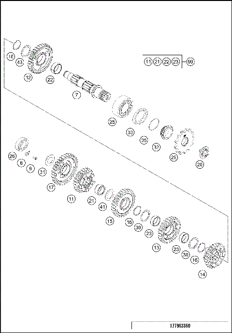 TRANSMISSION II - COUNTERSHAFT