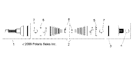 DRIVE TRAIN, REAR DRIVE SHAFT - R10TH76/TY76 ALL OPTIONS (49RGRSHAFTDRIVERR10CREW)