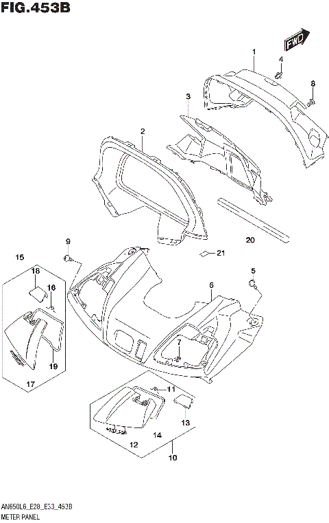 METER PANEL (AN650ZL6 E28)