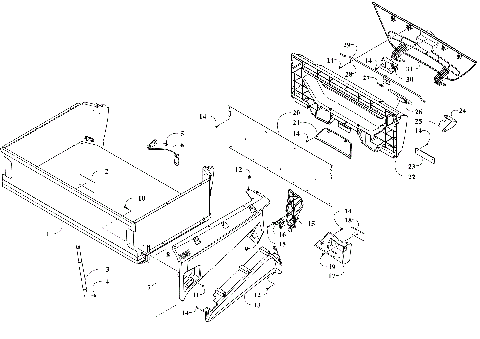 CARGO BOX AND TAILGATE ASSEMBLY [303424]