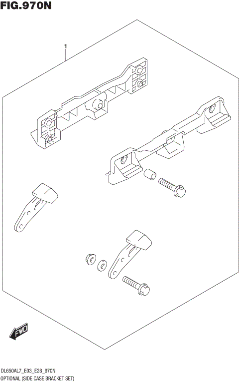 OPTIONAL (SIDE CASE BRACKET SET)