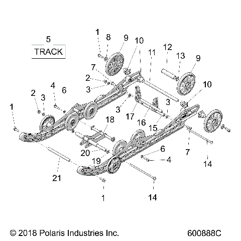 SUSPENSION, REAR - S21EDE6PS ALL OPTIONS (600888C)