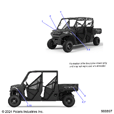 BODY, DECALS GRAPHIC - R25T6A99A1/B1 (900897)