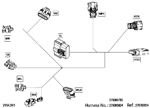 08- Electric - Steering Wiring Harness - 278003804