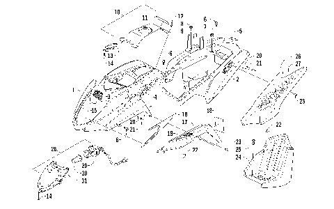 BODY PANEL AND HEADLIGHT ASSEMBLY [96079]