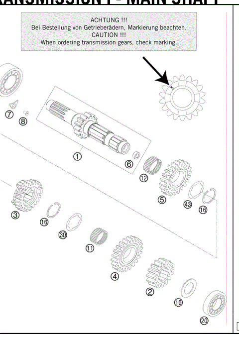 TRANSMISSION I - MAINSHAFT 