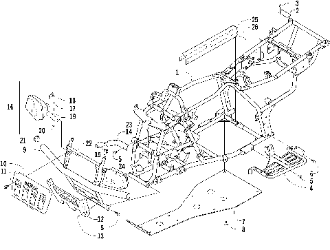 FRAME AND RELATED PARTS [77943]
