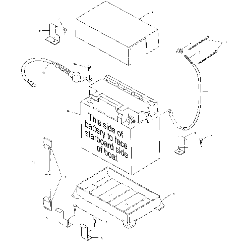 BATTERY BOX - W014699D (4964816481B005)