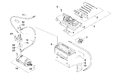 BATTERY AND STARTER ASSEMBLY [300627]