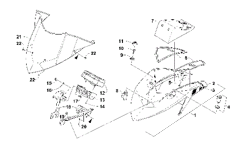 WINDSHIELD AND INSTRUMENTS ASSEMBLIES [102193]