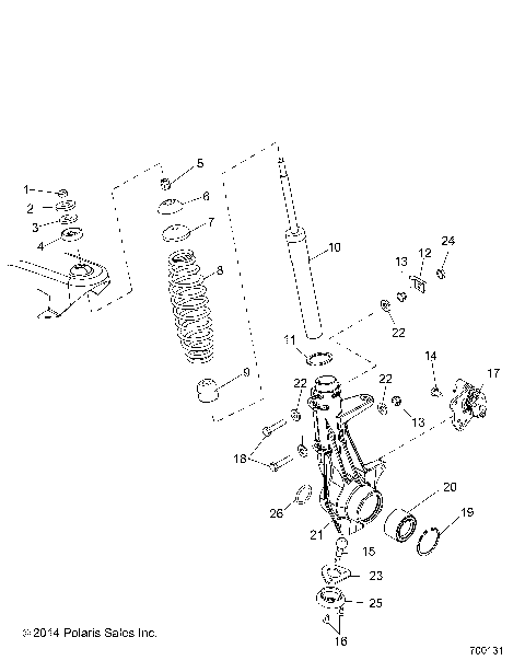 SUSPENSION, FRONT STRUT - R15RMA32FA (700131)