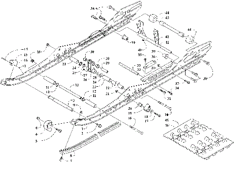 SLIDE RAIL AND TRACK ASSEMBLY [110974]