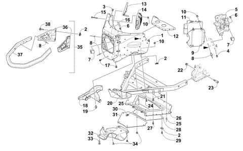 FRONT BUMPER AND FRAME ASSEMBLY