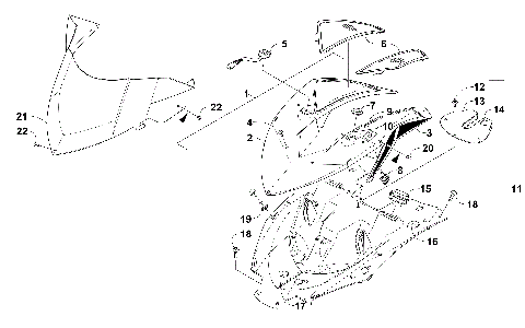 WINDSHIELD AND INSTRUMENTS ASSEMBLIES [101945]
