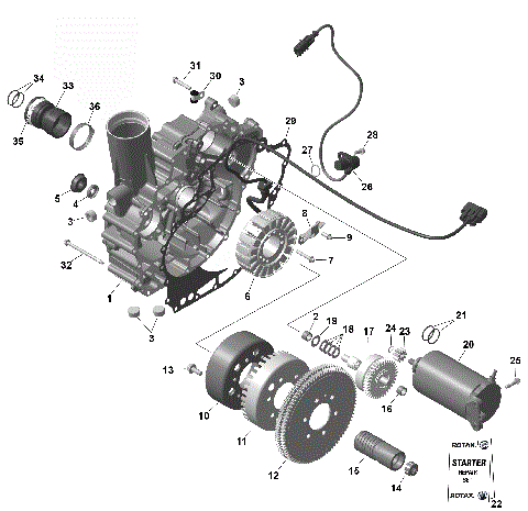 01- ROTAX - Magneto and Electric Starter