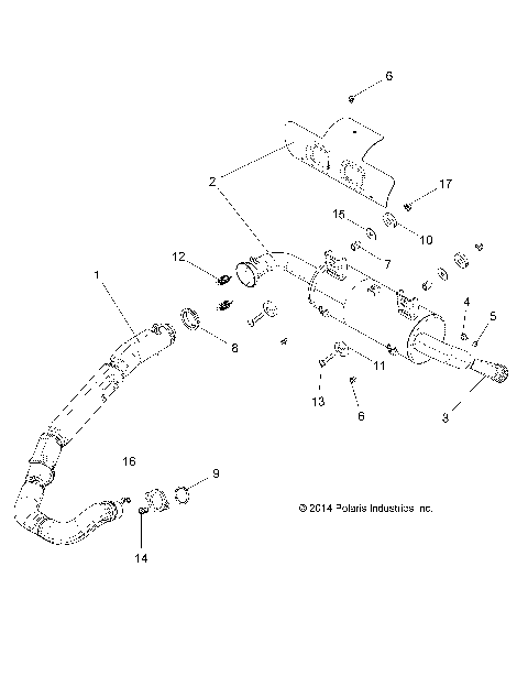 ENGINE, EXHAUST SYSTEM - R16RMA32A1/A2 (49RGREXHAUST15325)