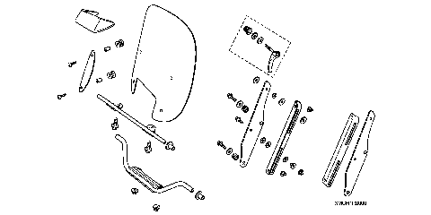 WINDSHIELD ADJUSTABLE