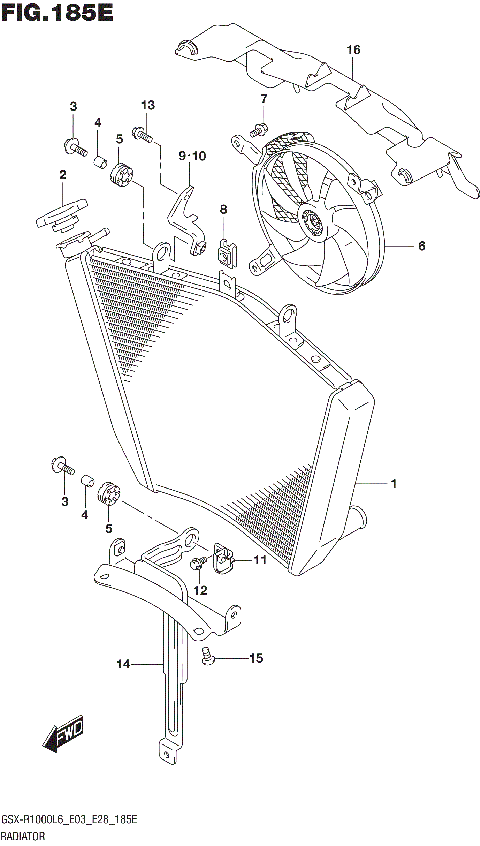 RADIATOR (GSX-R1000AL6 E33)
