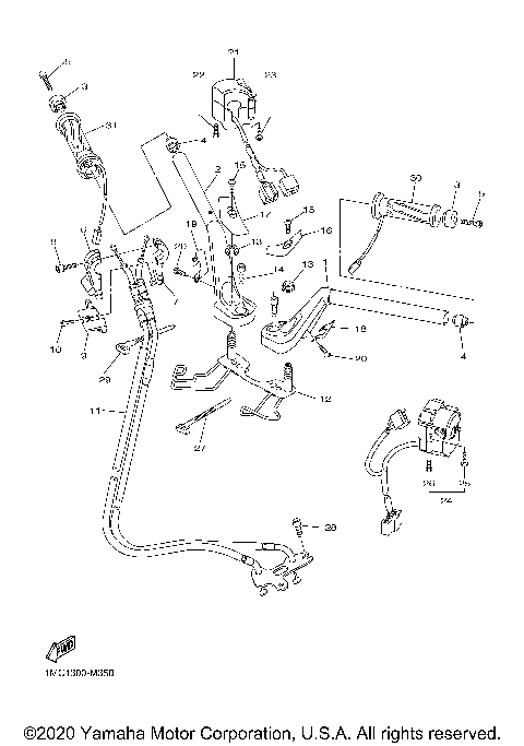 STEERING HANDLE CABLE