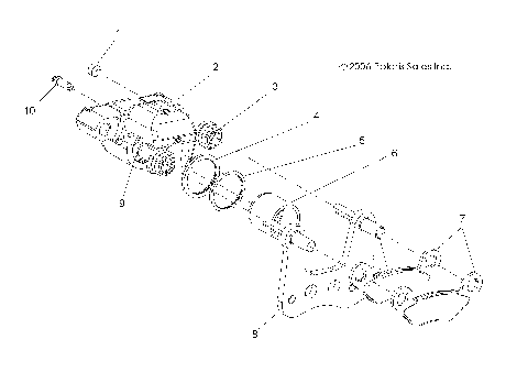 BRAKE CALIPER, FRONT - A07MH76FA (49ATVBRAKEFRT075EFIIN)