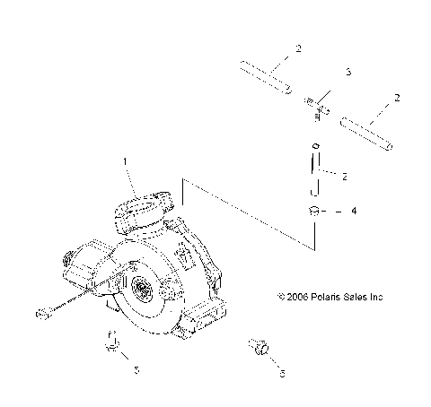 GEARCASE, FRONT, MOUNTING (4X4) - A07LH27AA/AB/AC/AD/AL (49ATVGEARCASEMTG07HAWK)