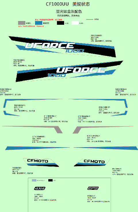 DECAL KITS (NA&2021,TITANIUM GRAY)