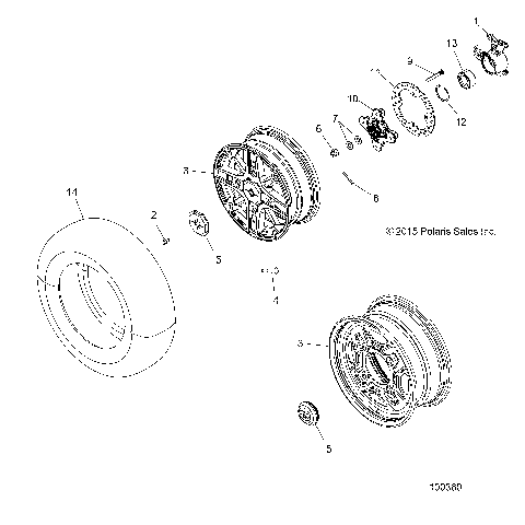 WHEELS, FRONT and HUB - A16SXE95NK/A95N2 (100360)