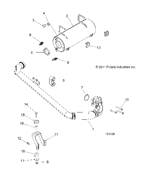 ENGINE, EXHAUST SYSTEM - A17DAA57F5 [101336]