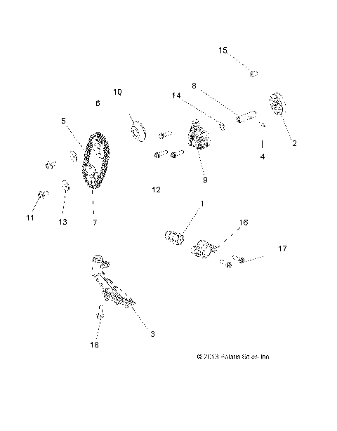 ENGINE, OIL PUMP - A15SHS57CS (49ATVOILPUMP14SP570)
