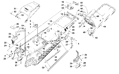 TUNNEL, REAR BUMPER, AND SNOWFLAP ASSEMBLY [101889]