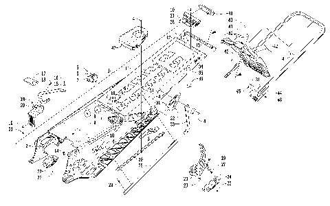 TUNNEL, REAR BUMPER, AND SNOWFLAP ASSEMBLY [98955]