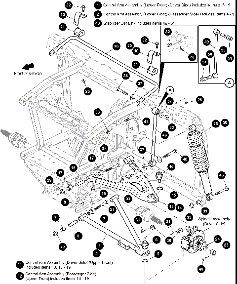 FRONT CONTROL ARM ASSEMBLY