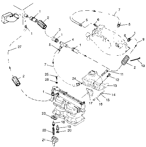 COOLING SYSTEM SL 700 B974071, Intl. SL 700 I974071, SL 700 Deluxe B974072 (4940874087B011)