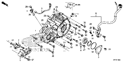 REAR CRANKCASE COVER