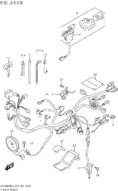 WIRING HARNESS (DR-Z400SM:E33)