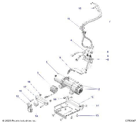 CHASSIS, WINCH - G25GXE99 (C750047)