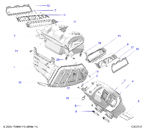 ENGINE, AIR INTAKE - S26AJB6RSL/REL/AJE6RSL (C603131)