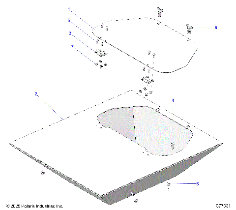 BODY, REAR TOOLBOX - Z25RRL2KAL (C77031)