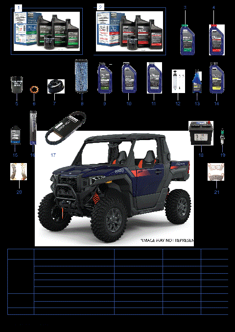 *SERVICE AND MAINTENANCE PARTS LIST*