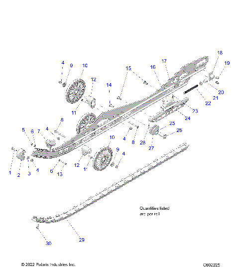 SUSPENSION, RAIL BEAM LH/RH - S23TDV8MS/8ME (C601863)
