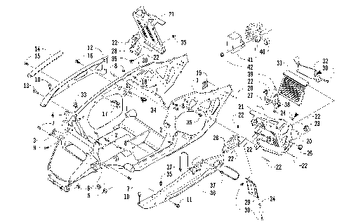 FRONT FRAME AND FOOTREST ASSEMBLY [87051]