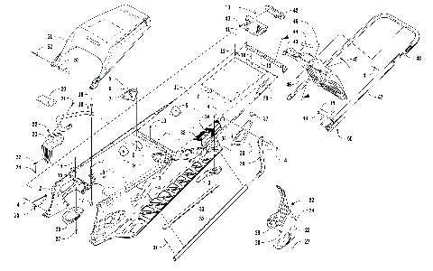 TUNNEL, REAR BUMPER, AND SNOWFLAP ASSEMBLY [104226]
