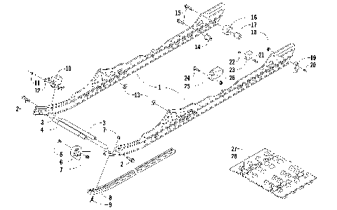 SLIDE RAIL AND TRACK ASSEMBLY [89221]