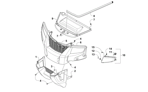 GRILL AND HEADLIGHT ASSEMBLY