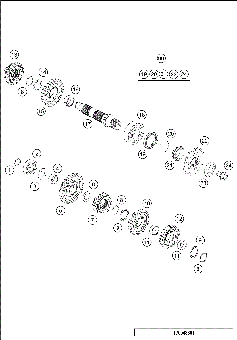 TRANSMISSION II - COUNTERSHAFT