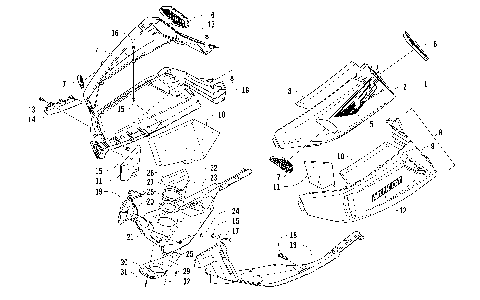 SKID PLATE AND SIDE PANEL ASSEMBLY [98218]