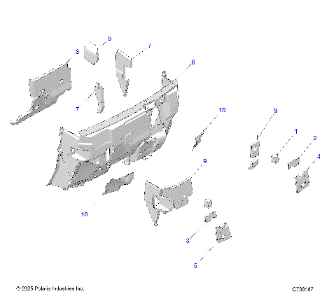 BODY, FRONT FOAM - R26XAL1RBB/BJ (C788467)