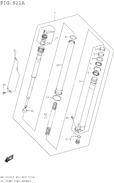 RH FRONT FORK DAMPER